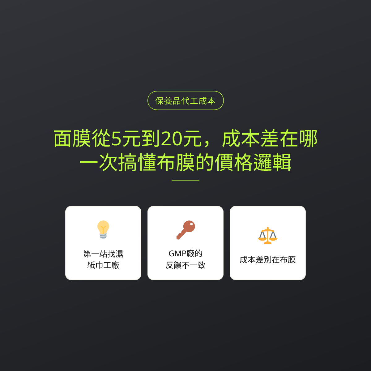 面膜從5元到20元，成本差在哪？一次搞懂布膜的價格邏輯