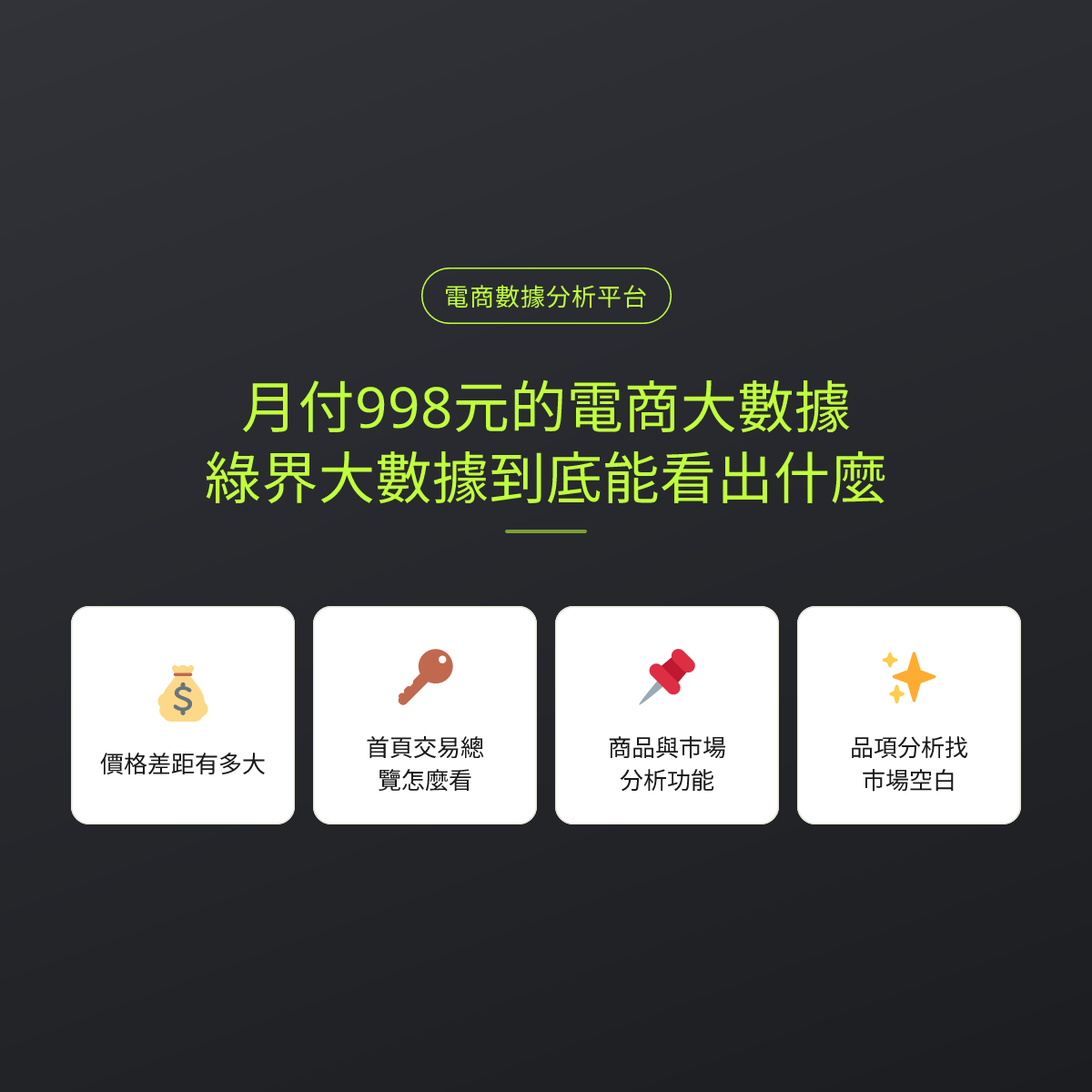 月付998元的電商大數據：綠界大數據到底能看出什麼