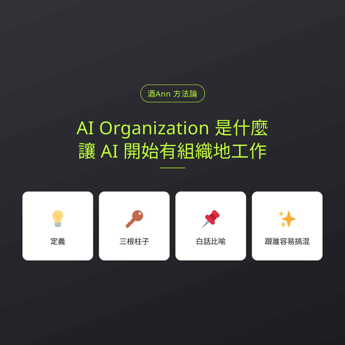 AI Organization 是什麼？讓 AI 開始有組織地工作：文章重點卡