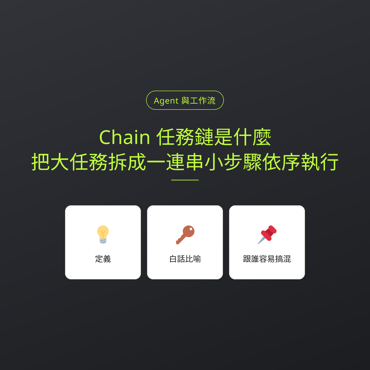 Chain 任務鏈是什麼？把大任務拆成一連串小步驟依序執行：文章重點卡