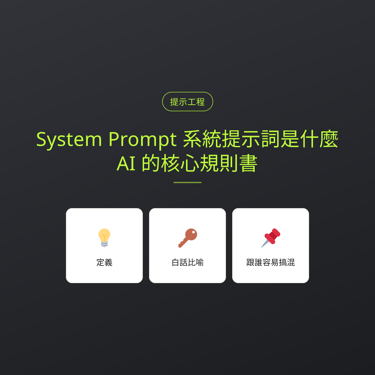 System Prompt 系統提示詞是什麼？AI 的核心規則書：文章重點卡