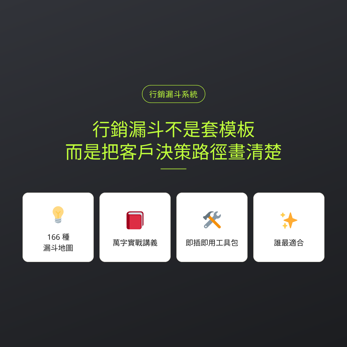 行銷漏斗不是套模板，而是把客戶決策路徑畫清楚：文章重點卡