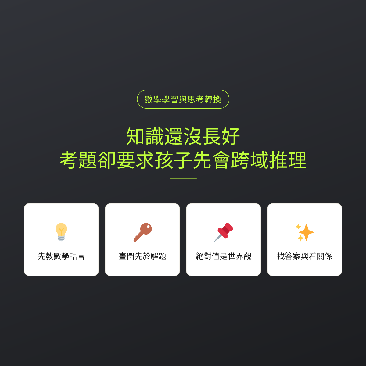 知識還沒長好，考題卻要求孩子先會跨域推理：文章重點卡