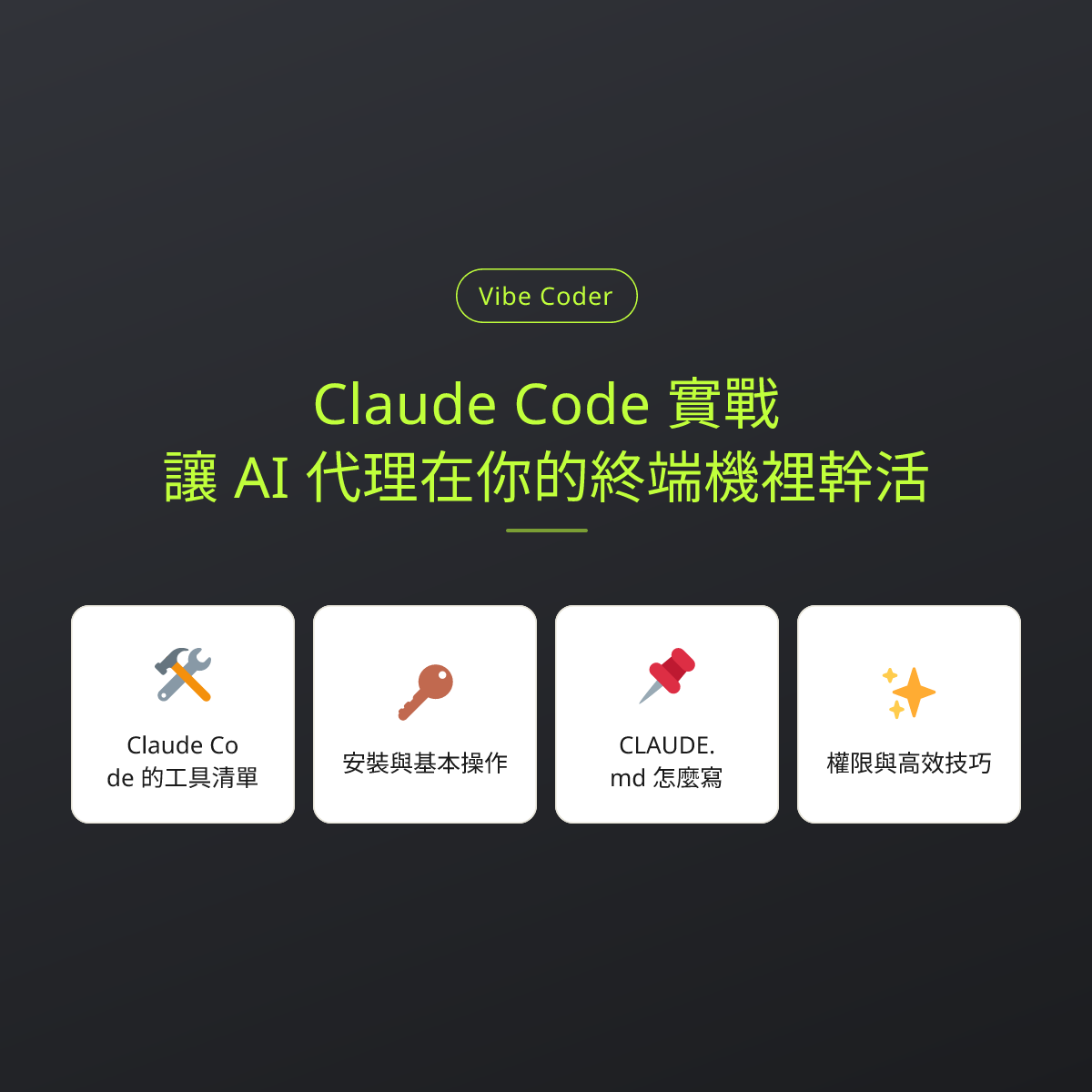 Claude Code 實戰：讓 AI 代理在你的終端機裡幹活