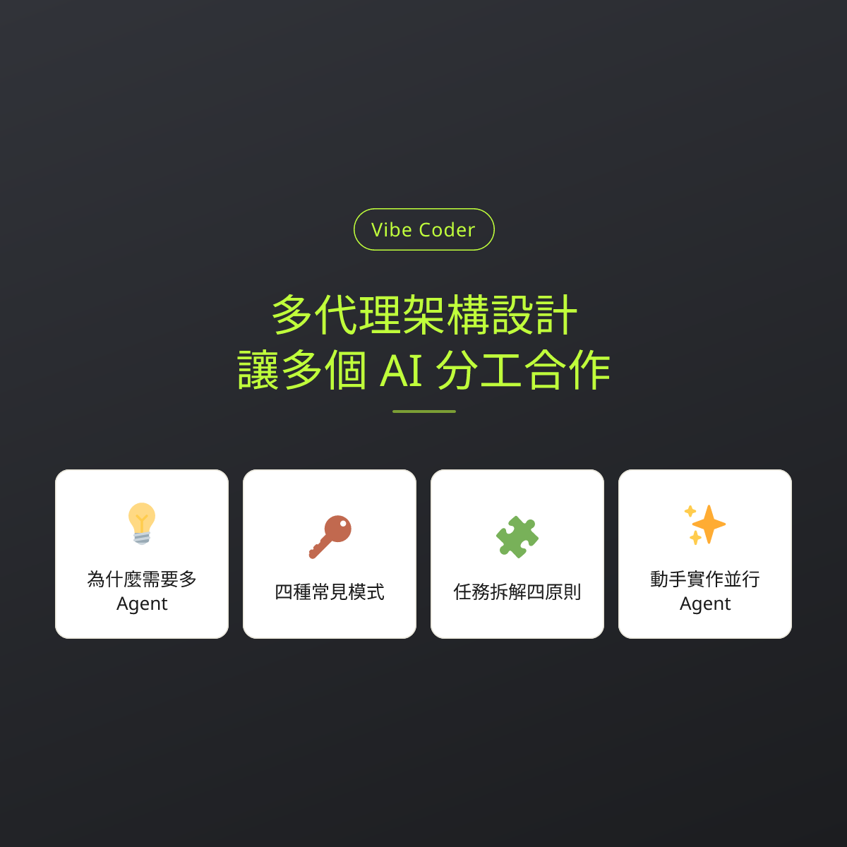 多代理架構設計：讓多個 AI 分工合作